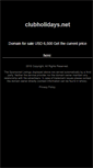 Mobile Screenshot of clubholidays.net